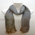Designer Half Net Stole- Grey